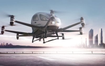 CEO da Gohobby realiza primeiro voo no futurístico EHANG 216-S, mais conhecido como “carro voador”